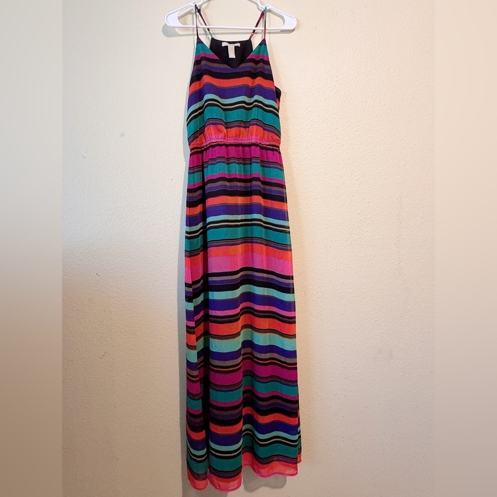 Banana Republic Striped Maxi Dress Size 2– Multicolor Summer Dress